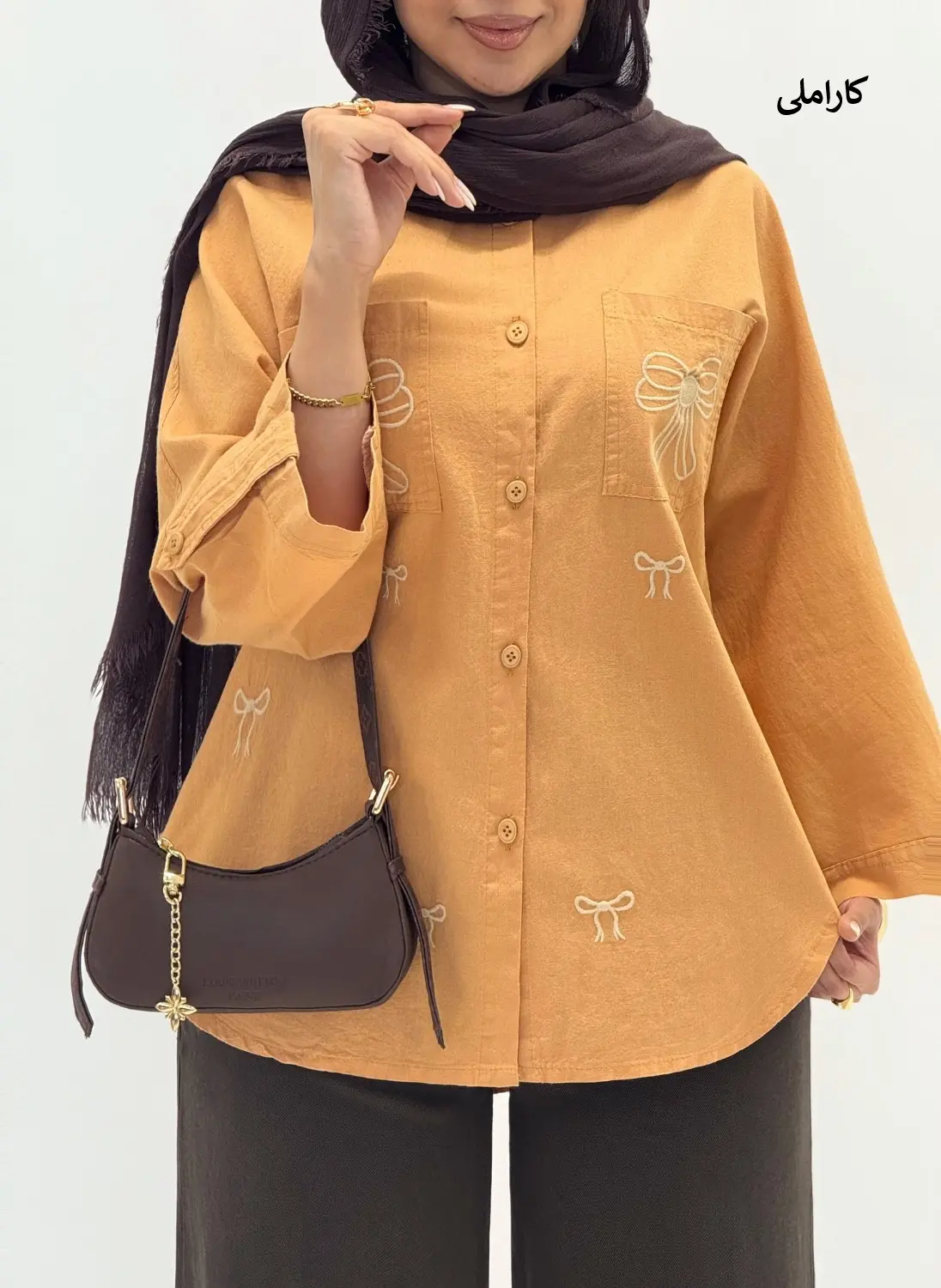 6631-مانتو گلدوزی آوا